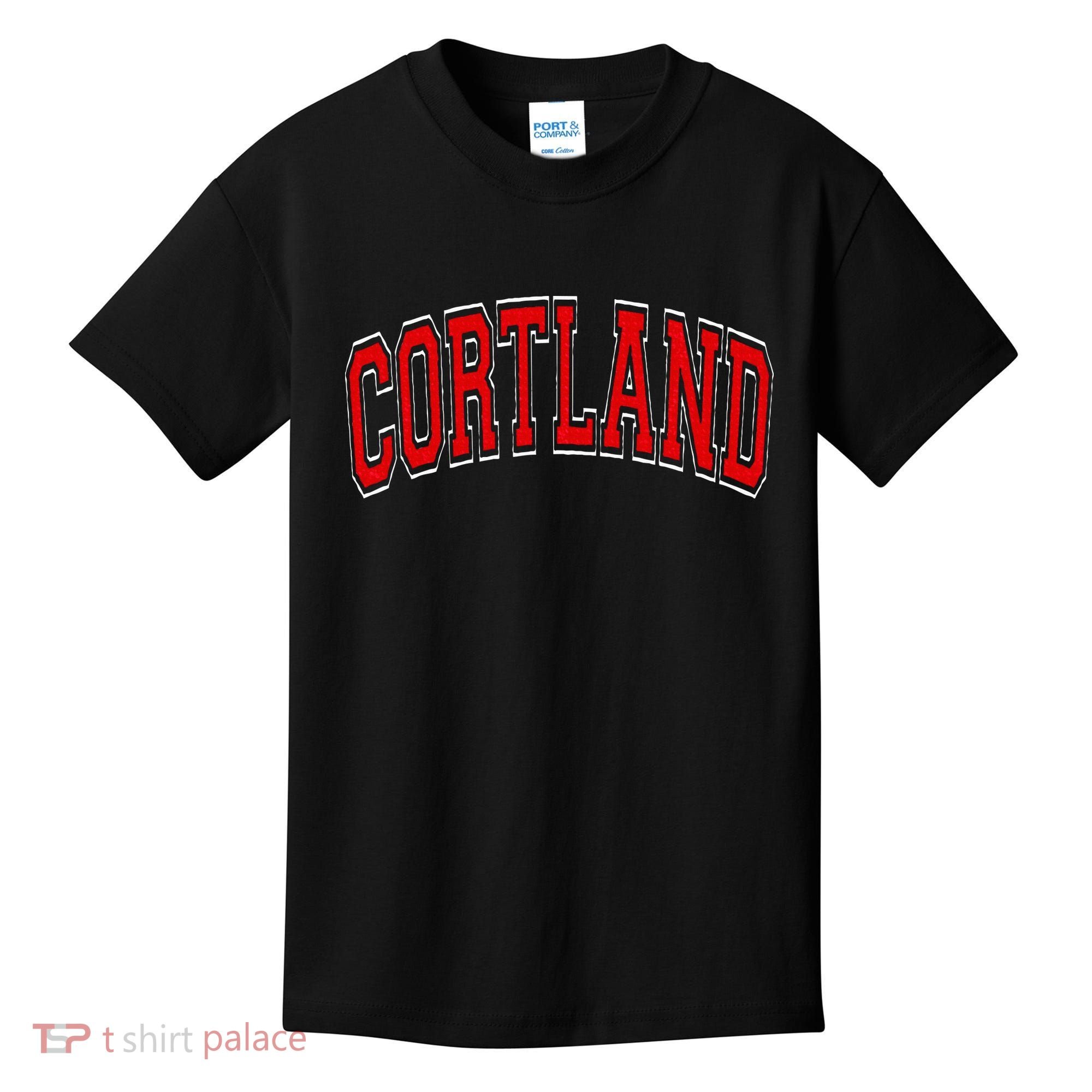 Cortland Ny New York Varsity Kids T-Shirt