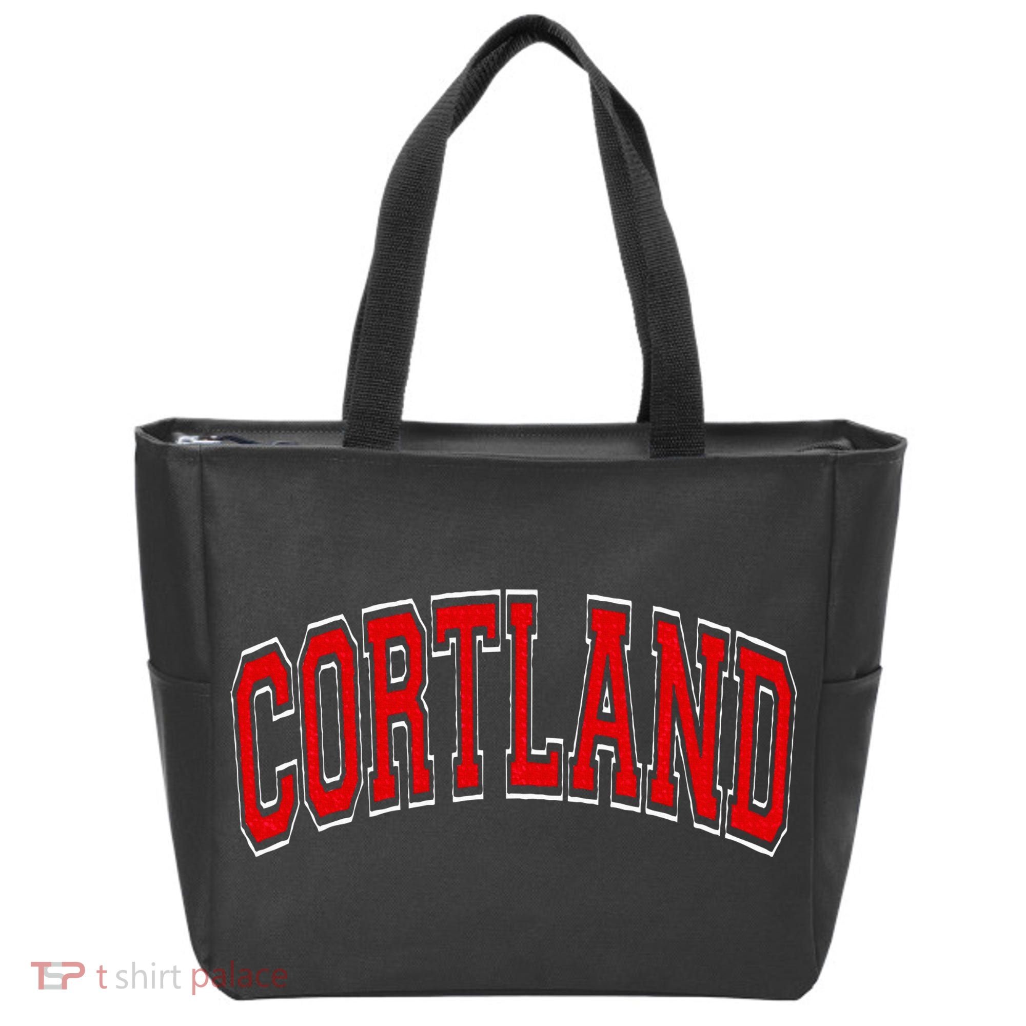 Cortland Ny New York Varsity Tote Bag