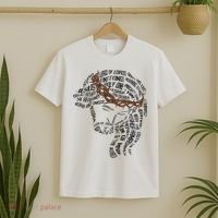 Christian Names Of Jesus Christ Face Gospel Religious Bible T-Shirt thumb 2
