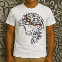 Christian Names Of Jesus Christ Face Gospel Religious Bible T-Shirt thumb 3