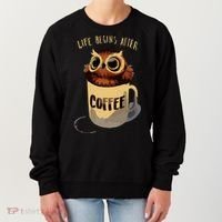Cute Night Owl Coffee Women's Sweatshirt thumb 0