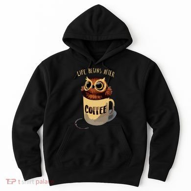 Cute Night Owl Coffee Hoodie