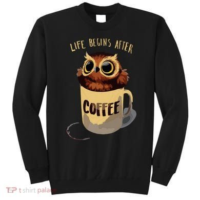 Cute Night Owl Coffee Sweatshirt