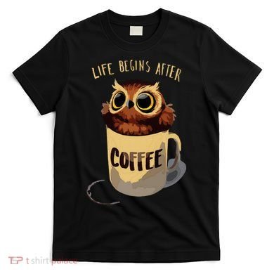 Cute Night Owl Coffee T-Shirt