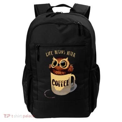 Cute Night Owl Coffee Backpack