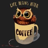 Cute Night Owl Coffee Beanie thumb 2