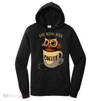 Cute Night Owl Coffee Women's Hoodie thumb 0