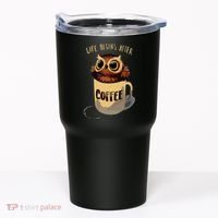 Cute Night Owl Coffee Tumbler thumb 0