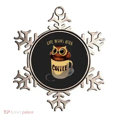 Cute Night Owl Coffee Ornament