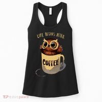 Cute Night Owl Coffee Women's Tank Top thumb 0