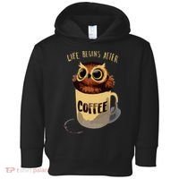 Cute Night Owl Coffee Toddler Hoodie thumb 0