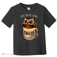 Cute Night Owl Coffee Toddler T-Shirt thumb 0