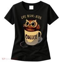 Cute Night Owl Coffee Women's T-Shirt thumb 0