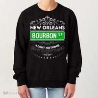 Classy New Orleans Bourbon Street Cool Fun NOLA Mardi Gras Women's Sweatshirt thumb 0