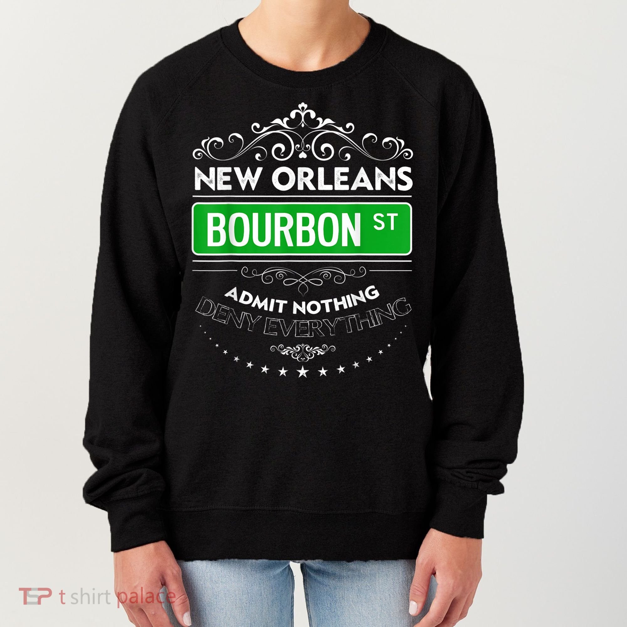 Classy New Orleans Bourbon Street Cool Fun NOLA Mardi Gras Women's Sweatshirt