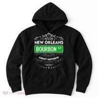 Classy New Orleans Bourbon Street Cool Fun NOLA Mardi Gras Hoodie thumb 0