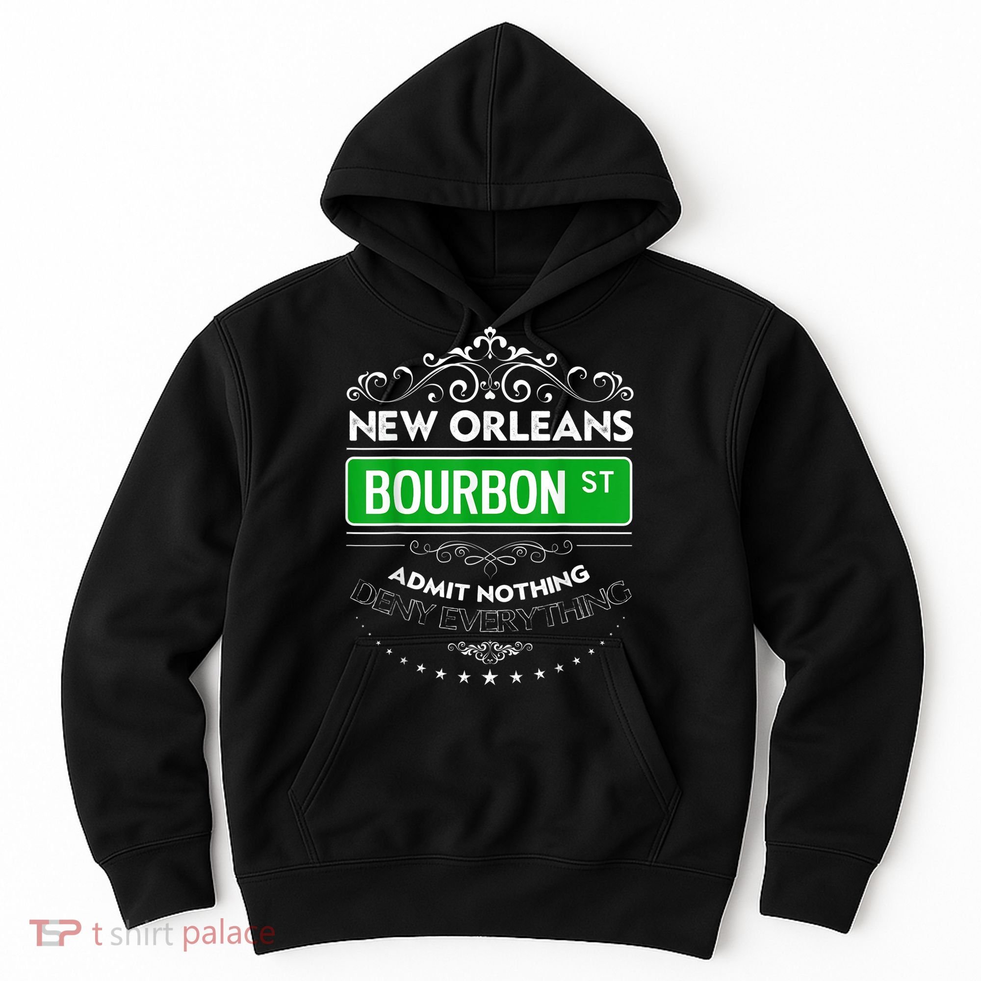 Classy New Orleans Bourbon Street Cool Fun NOLA Mardi Gras Hoodie