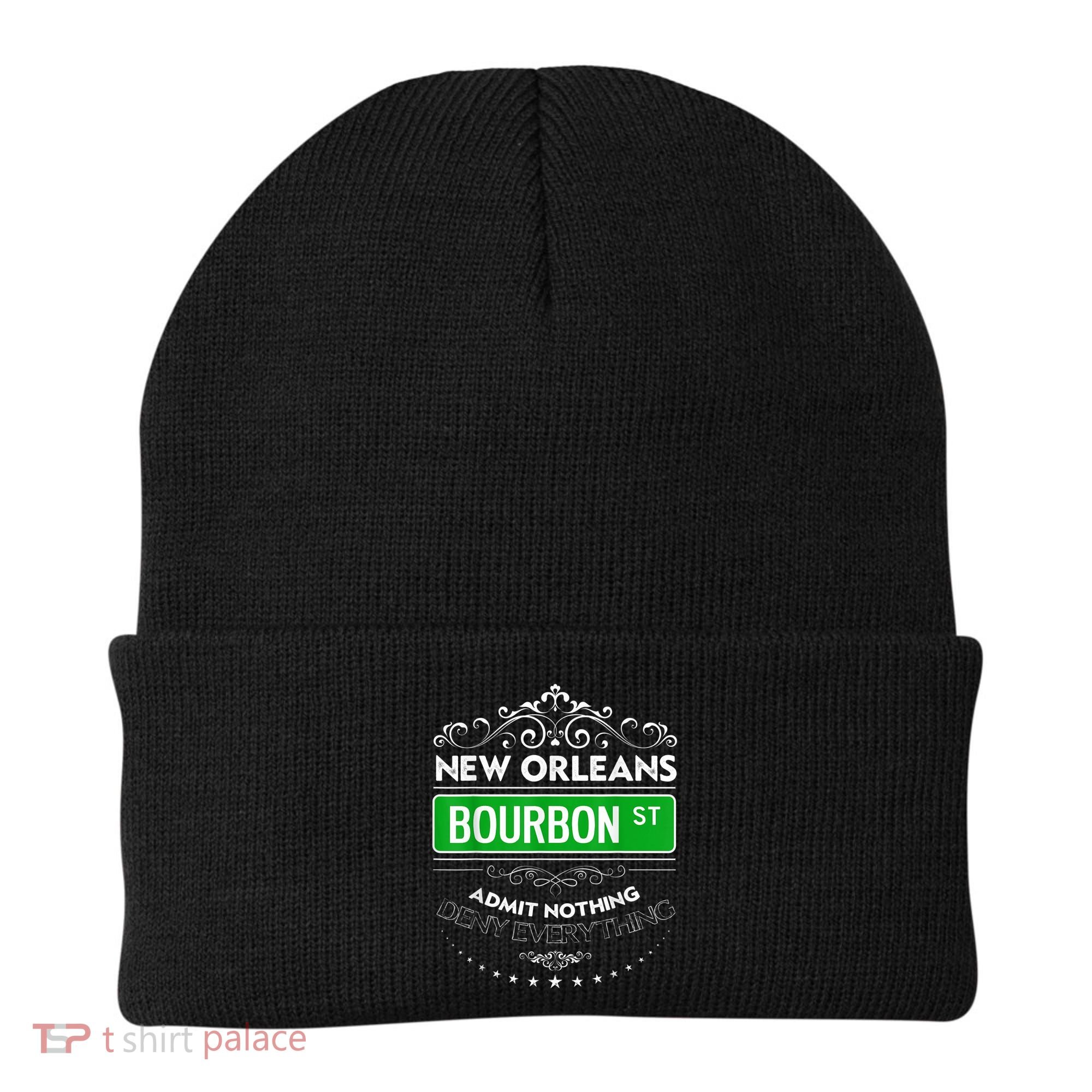 Classy New Orleans Bourbon Street Cool Fun NOLA Mardi Gras Beanie