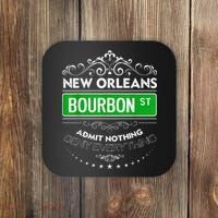 Classy New Orleans Bourbon Street Cool Fun NOLA Mardi Gras Coaster thumb 0