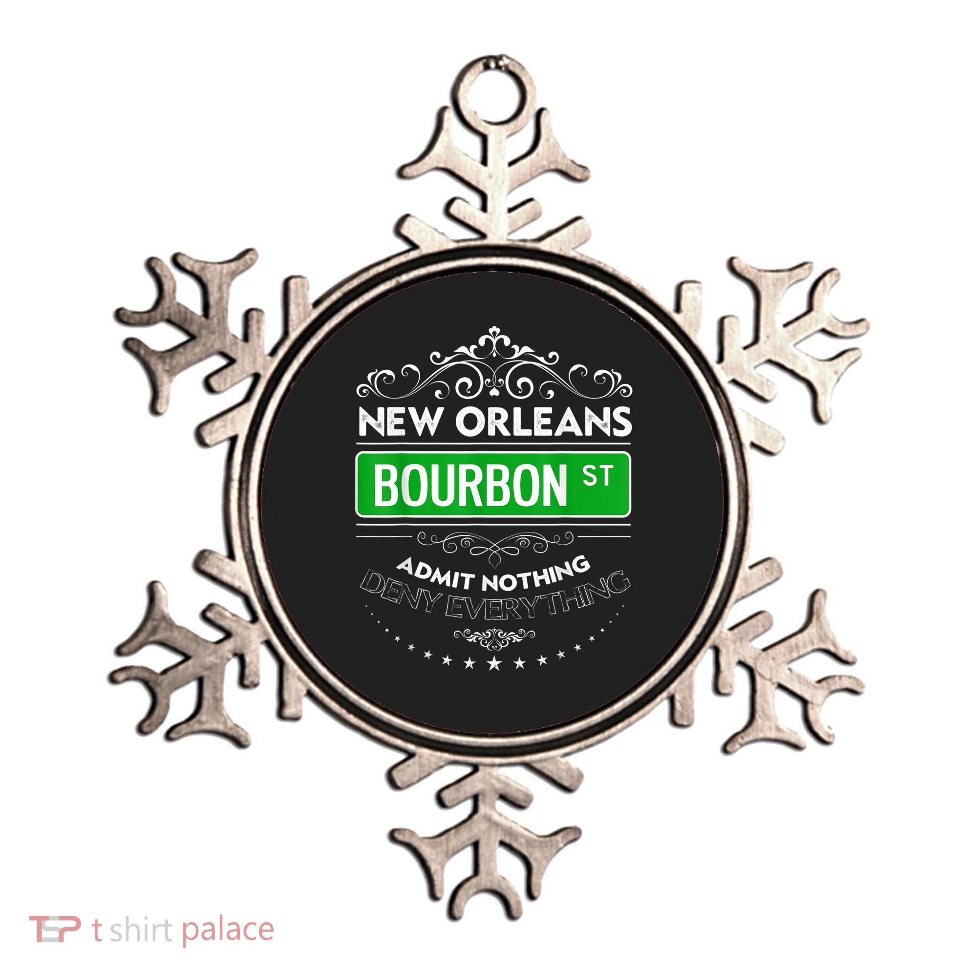 Classy New Orleans Bourbon Street Cool Fun NOLA Mardi Gras Ornament