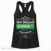 Classy New Orleans Bourbon Street Cool Fun NOLA Mardi Gras Women's Tank Top thumb 0