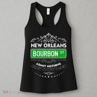 Classy New Orleans Bourbon Street Cool Fun NOLA Mardi Gras Women's Tank Top thumb 3