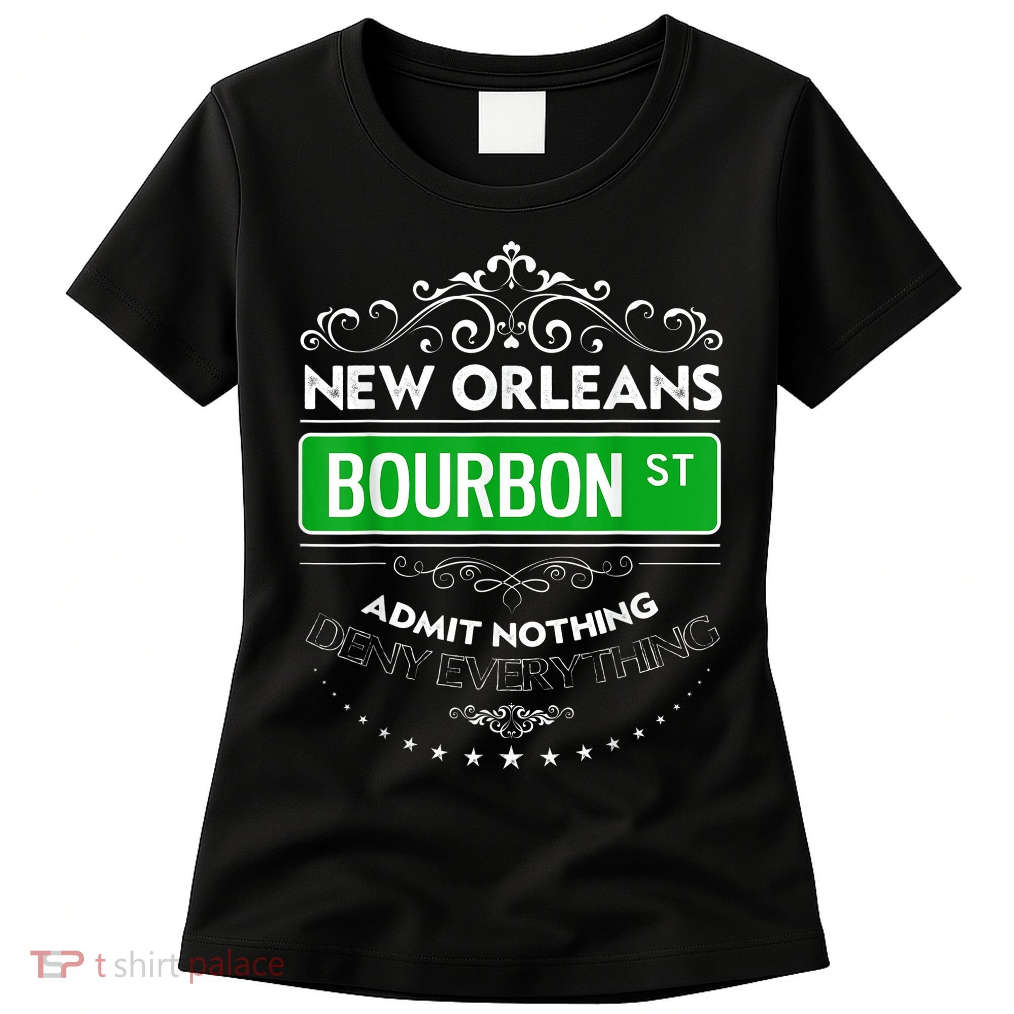 Classy New Orleans Bourbon Street Cool Fun NOLA Mardi Gras Women's T-Shirt