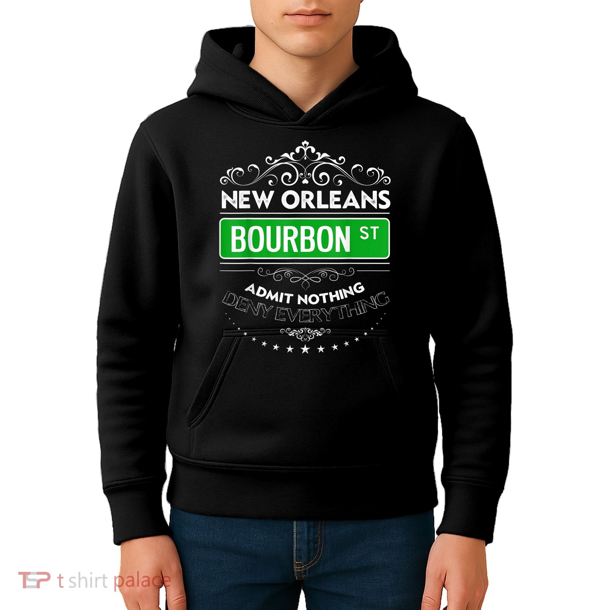 Classy New Orleans Bourbon Street Cool Fun NOLA Mardi Gras Kids Hoodie