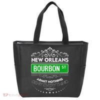 Classy New Orleans Bourbon Street Cool Fun NOLA Mardi Gras Tote Bag thumb 0