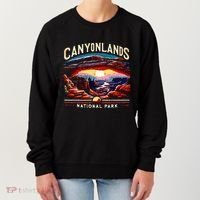 Canyonlands National Park Sunset Landscape Graphic Women's Sweatshirt thumb 0