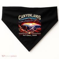 Canyonlands National Park Sunset Landscape Graphic USA-Made Doggie Bandana thumb 0