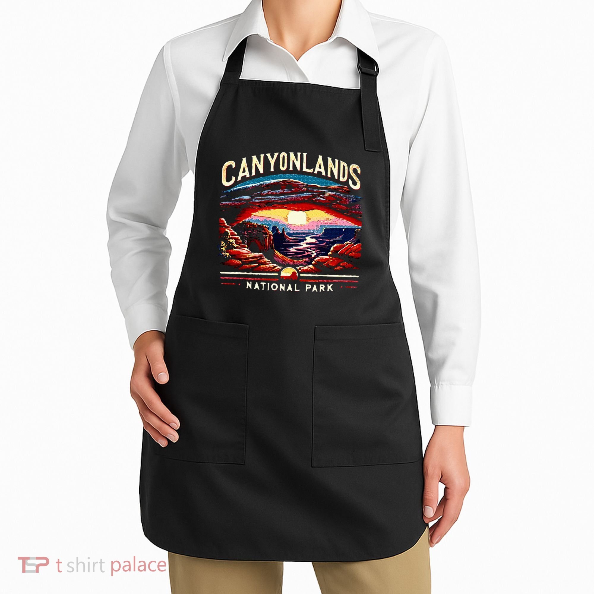 Canyonlands National Park Sunset Landscape Graphic Apron
