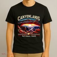 Canyonlands National Park Sunset Landscape Graphic T-Shirt thumb 3