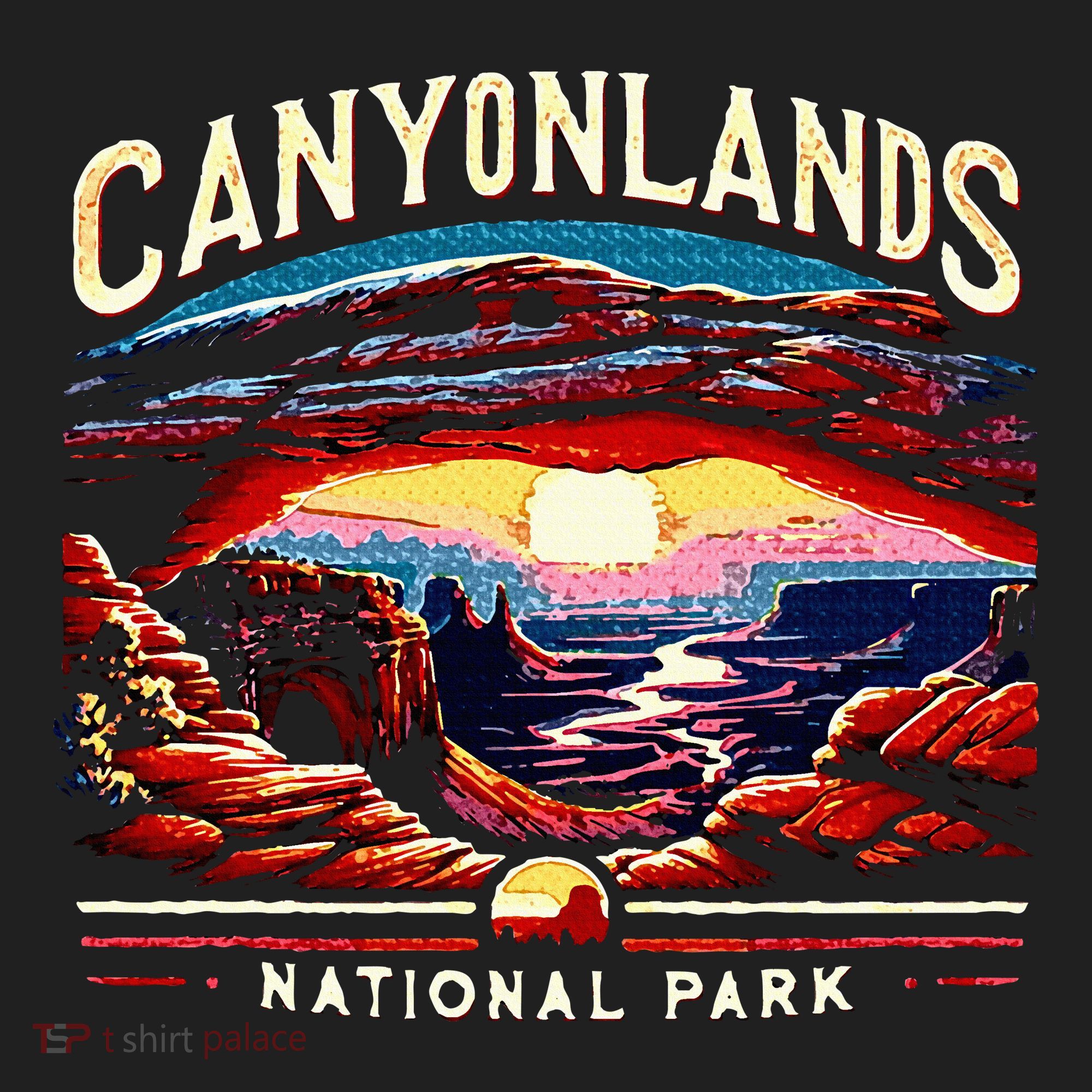 Canyonlands National Park Sunset Landscape Graphic Beanie