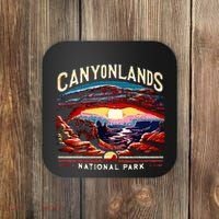 Canyonlands National Park Sunset Landscape Graphic Coaster thumb 0