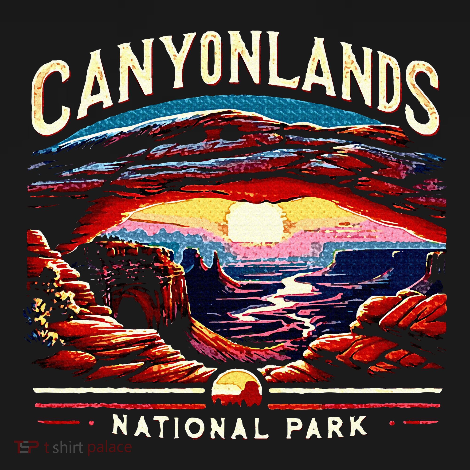 Canyonlands National Park Sunset Landscape Graphic Mousepad