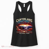 Canyonlands National Park Sunset Landscape Graphic Women's Tank Top thumb 0