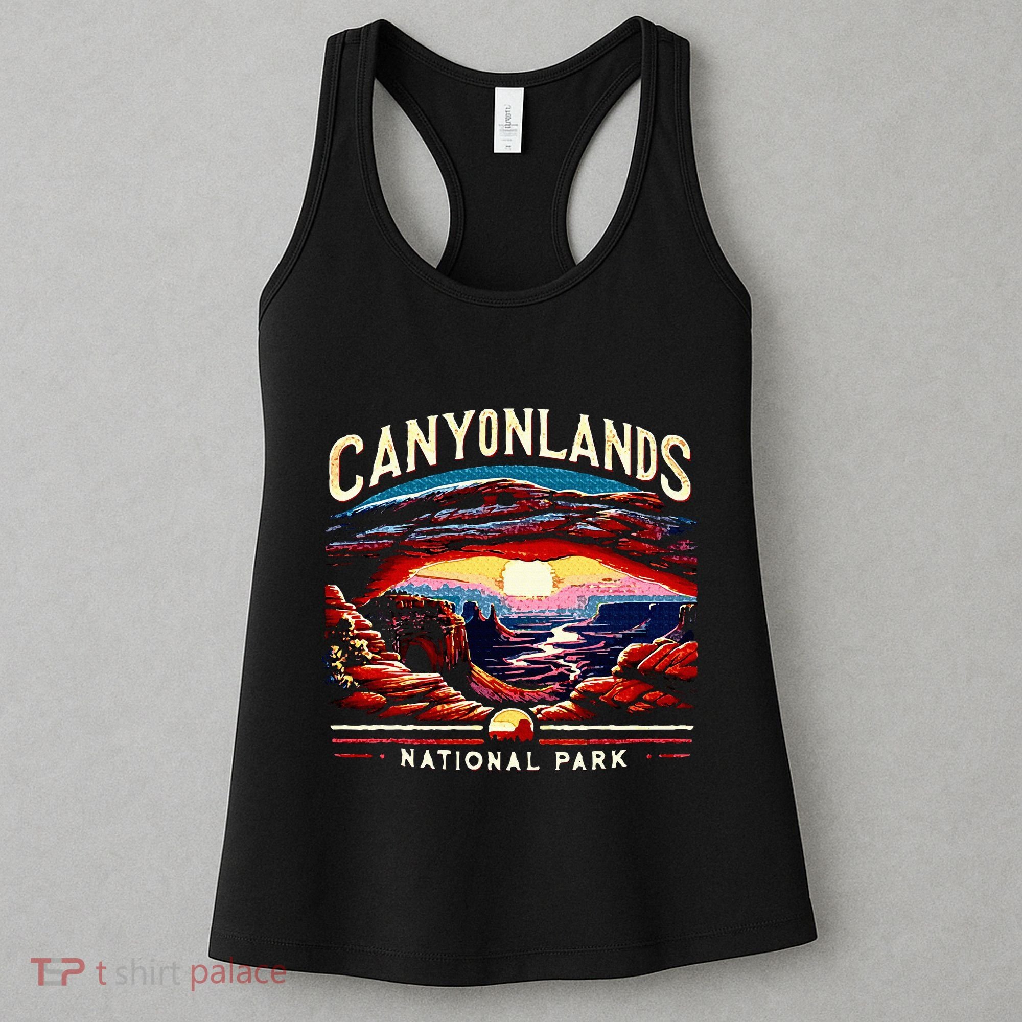 Canyonlands National Park Sunset Landscape Graphic Women's Tank Top