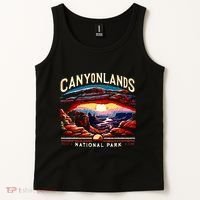 Canyonlands National Park Sunset Landscape Graphic Tank Top thumb 2