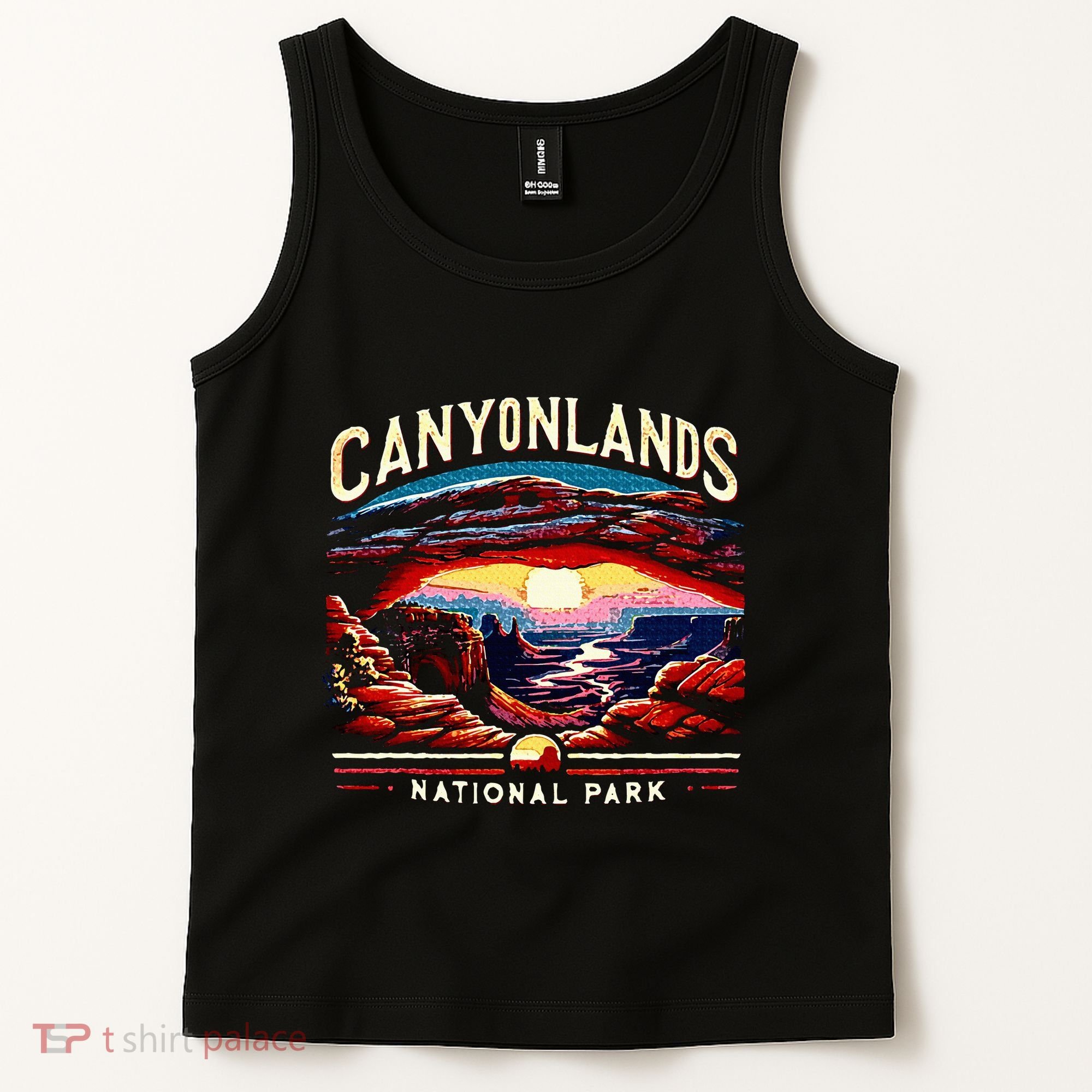 Canyonlands National Park Sunset Landscape Graphic Tank Top