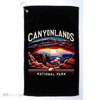 Canyonlands National Park Sunset Landscape Graphic Golf Towel thumb 0