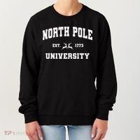 Christmas North Pole University Santa Workshop Elves Red Women's Sweatshirt thumb 0