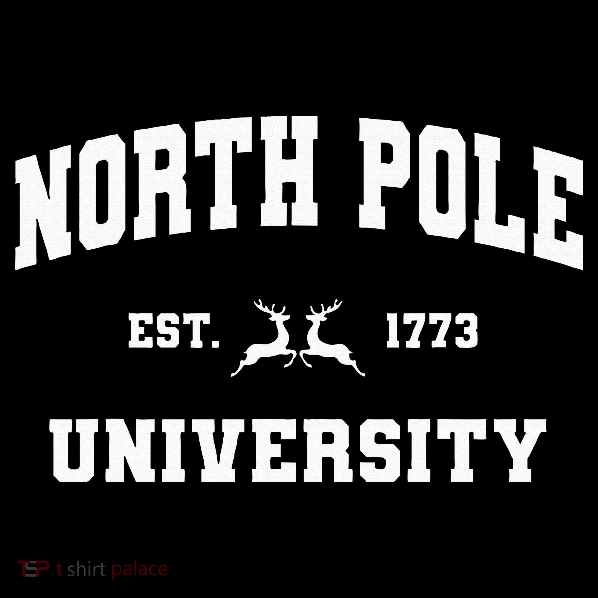 Christmas North Pole University Santa Workshop Elves Red Sweatshirt