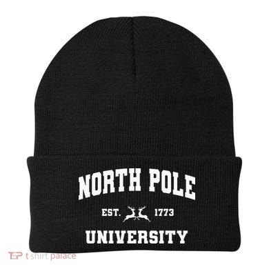 Christmas North Pole University Santa Workshop Elves Red Beanie