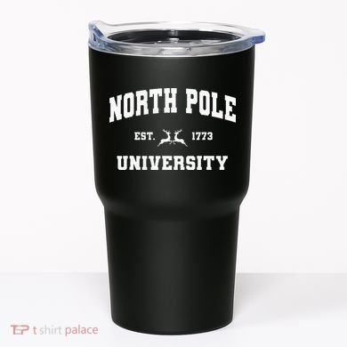 Christmas North Pole University Santa Workshop Elves Red Tumbler