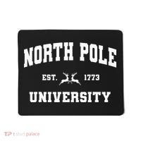 Christmas North Pole University Santa Workshop Elves Red Mousepad thumb 0