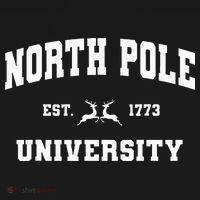 Christmas North Pole University Santa Workshop Elves Red Women's Long Sleeve Shirt thumb 2