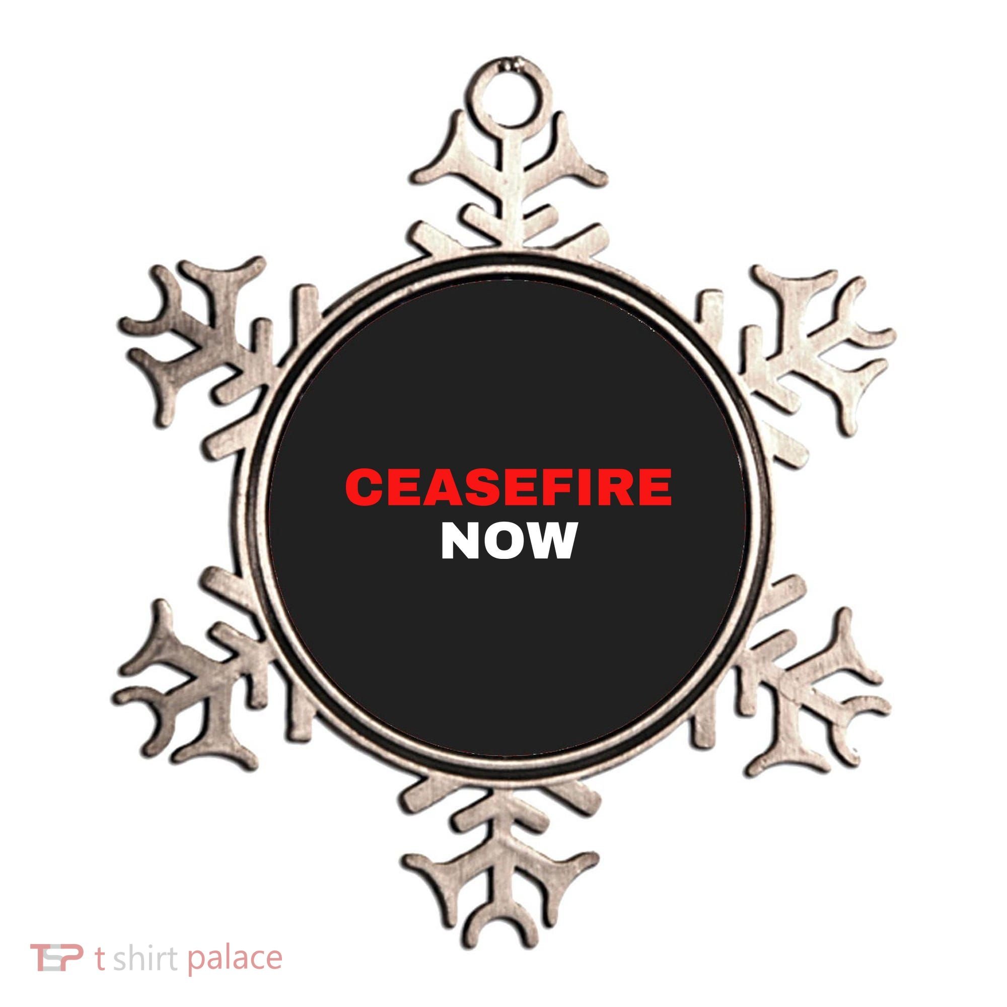 Ceasefire Now Palestine Ornament