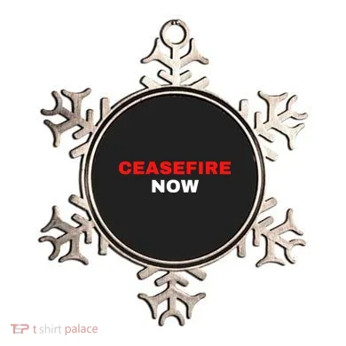 Ceasefire Now Palestine Ornament