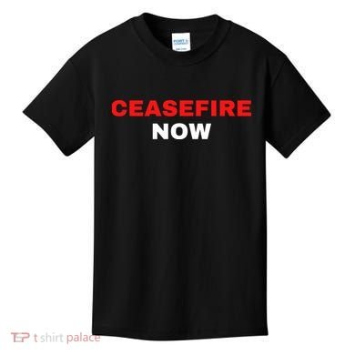 Ceasefire Now Palestine Kids T-Shirt